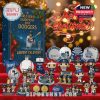 Full Dodgers 2025 Advent Calendar set with player figures, gold coins, championship ornaments, and collectible holiday pieces!