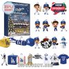 Full set of Dodgers-themed figurines, ornaments, gear, and collectibles from the 2025 Advent Calendar edition!