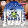 Rear side of the sweater matches the front, with a Grinch graphic and wintery Rams team branding, perfect for 360-degree holiday flair!
