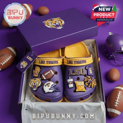 LSU Tigers Football Crocs Clogs