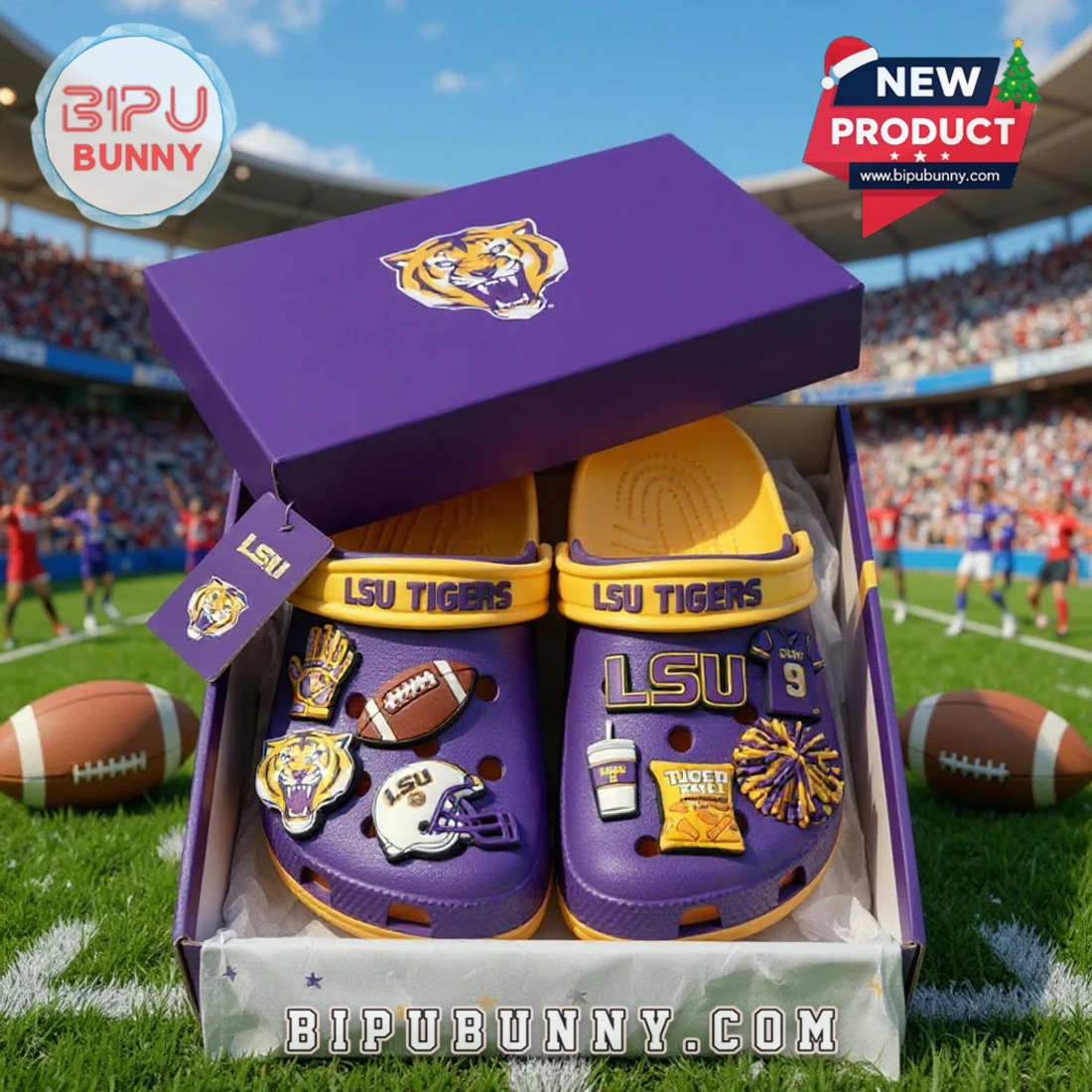 LSU Tigers Football Crocs Clogs LSU Tigers Football Crocs Clogs