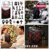 The image displays a black and red advent calendar box with gothic snowflake designs and the MM logo, surrounded by an assortment of character figurines, skulls, instruments, and decorative holiday-themed pieces!