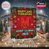 The Maryland Terrapins Advent Calendar box stands out with bright holiday lighting, showcasing its detailed seasonal design and team branding!