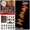 Def Leppard 2025 Advent Calendar with band figurines, Christmas ornaments, and music-themed miniatures on red holiday display!