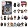 Grid view of all Star Wars 2025 Advent Calendar figures with themed box.