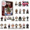 Complete set of 2025 Star Wars mini holiday figures with product box