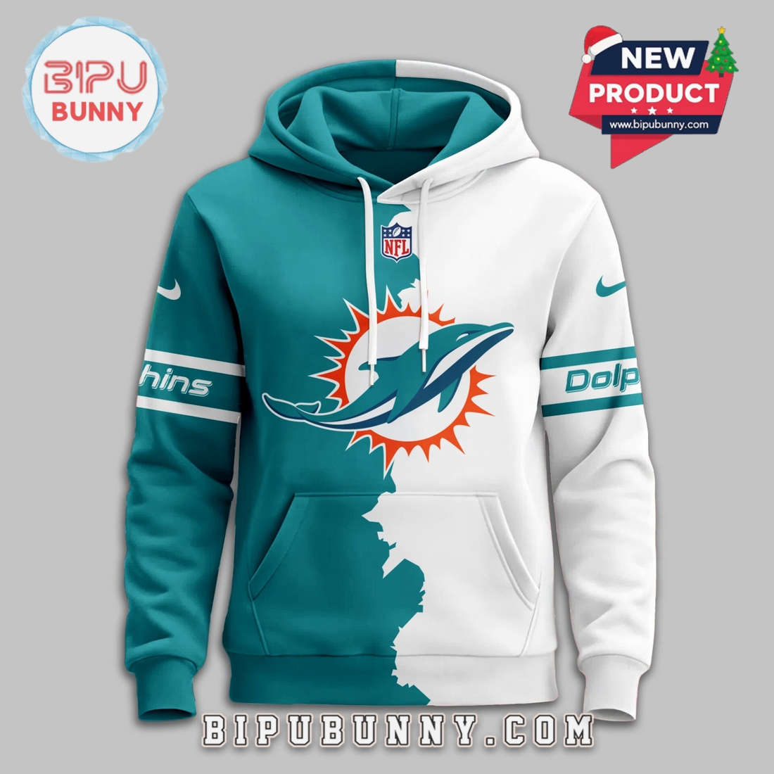 Miami Dolphins 2025 Victory Split Hoodie Miami Dolphins 2025 Victory Split Hoodie
