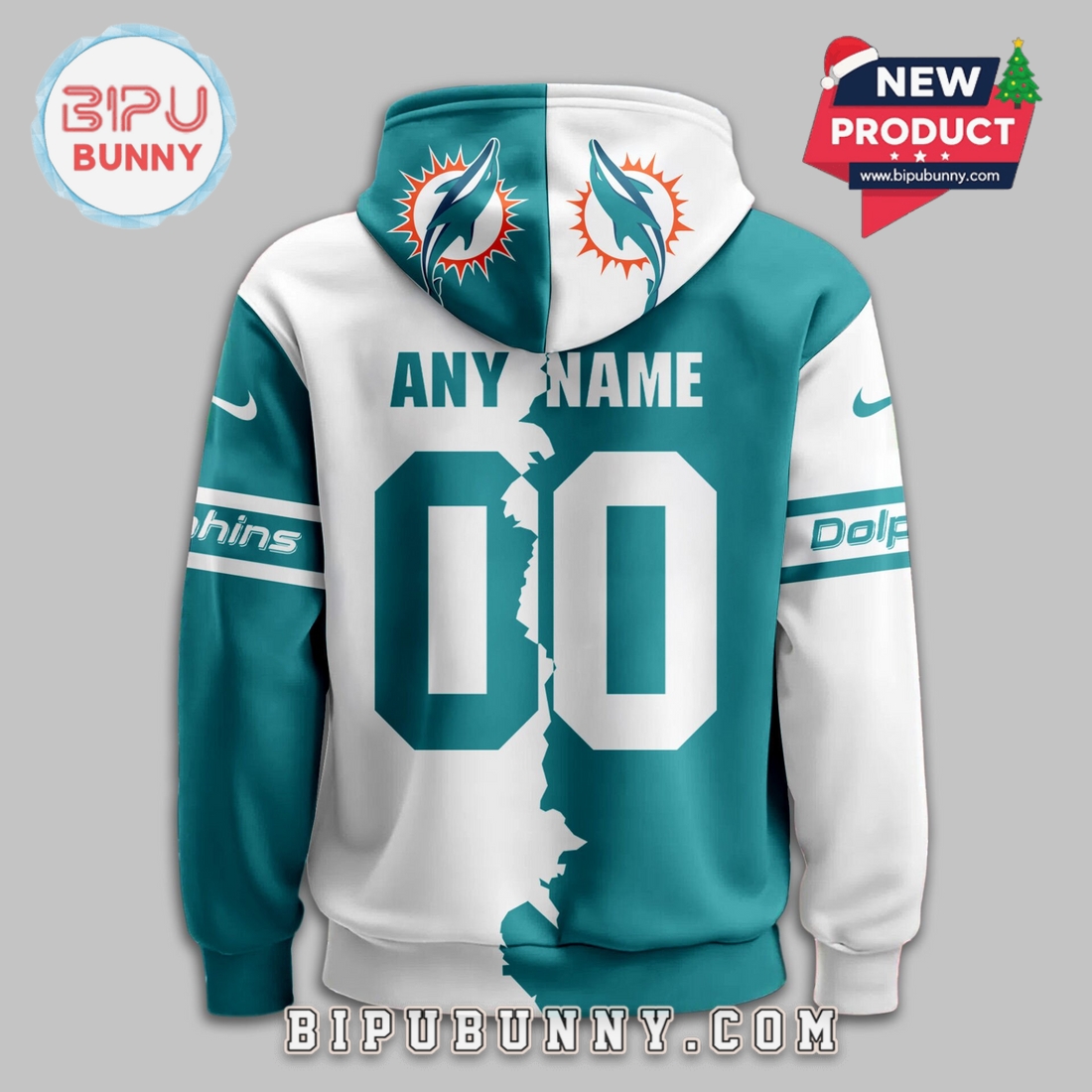 Miami Dolphins 2025 Victory Split Hoodie Miami Dolphins 2025 Victory Split Hoodie