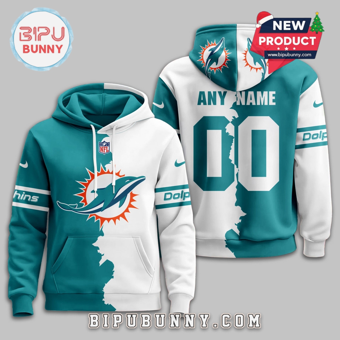 Miami Dolphins 2025 Victory Split Hoodie Miami Dolphins 2025 Victory Split Hoodie