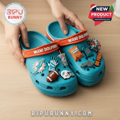 Miami Dolphins Football Crocs Clogs