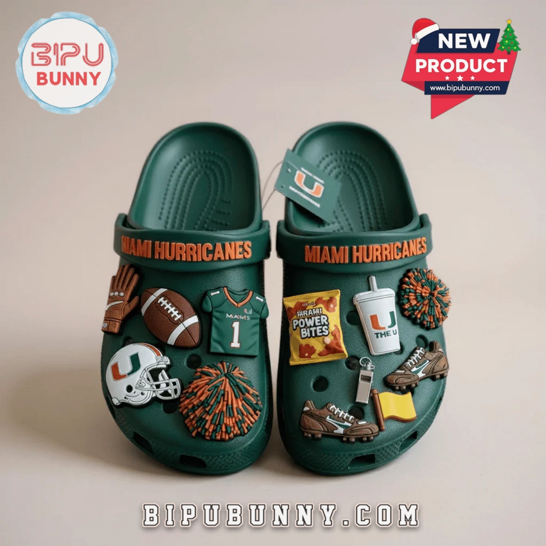 Miami Hurricanes Football Crocs Clogs Miami Hurricanes Football Crocs Clogs