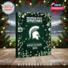 Front view of the Michigan State Spartans 2025 advent calendar box in a holiday display scene!