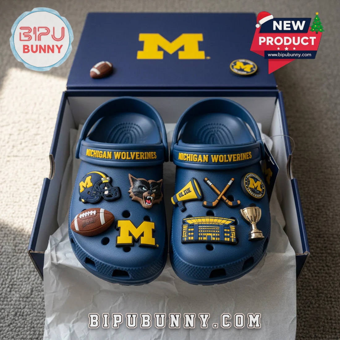 Michigan Wolverines Football Crocs Clogs Michigan Wolverines Football Crocs Clogs