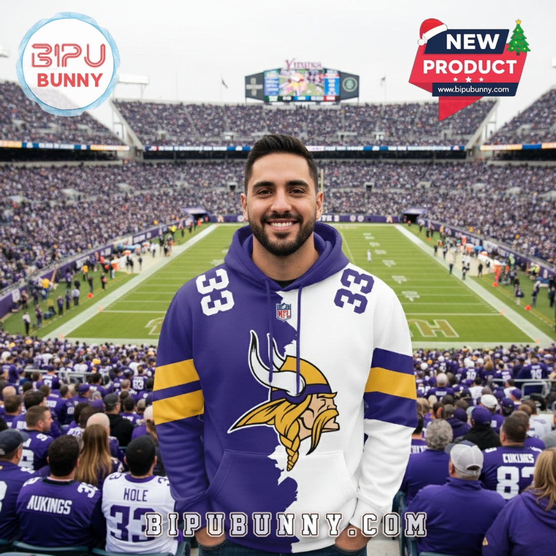 Minnesota Vikings 2025 NFL Home Mix Away Hoodie Minnesota Vikings 2025 NFL Home Mix Away Hoodie