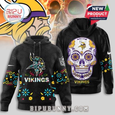 Minnesota Vikings NFL Dia de los Muertos Limited Editions Hoodie