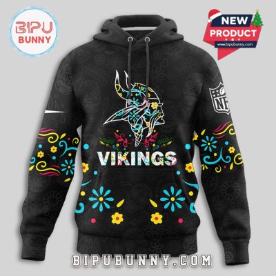 Minnesota Vikings NFL Dia de los Muertos Limited Editions Hoodie