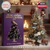 Purple music-themed advent calendar and decorated tree with vintage instruments and musical ornaments!
