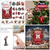 Nebraska Football advent calendar with collectible hanging ornaments including players, gear, and stadium-themed icons, laid out on a white background!