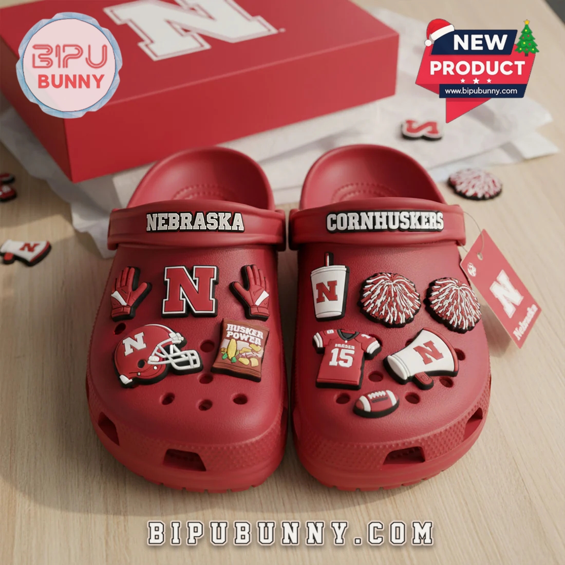 Nebraska Cornhuskers Football Crocs Clogs Nebraska Cornhuskers Football Crocs Clogs