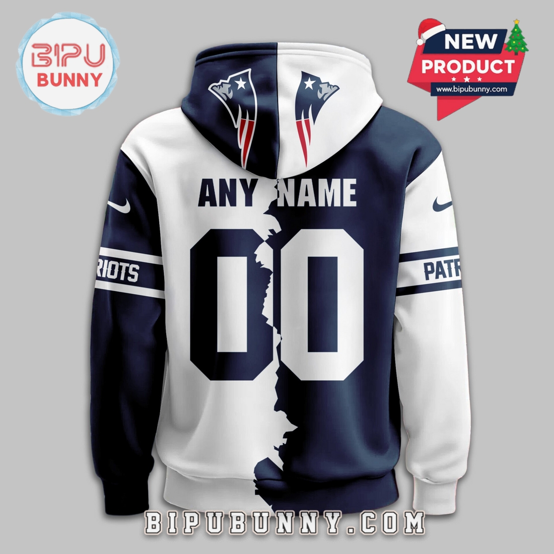 New England Patriots 2025 Victory Split Hoodie New England Patriots 2025 Victory Split Hoodie