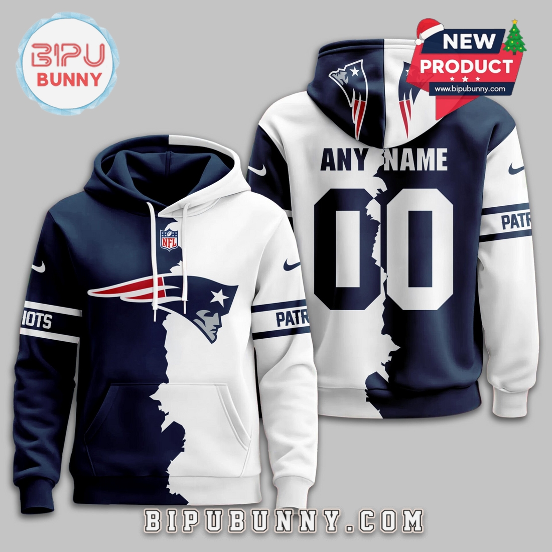 New England Patriots 2025 Victory Split Hoodie New England Patriots 2025 Victory Split Hoodie