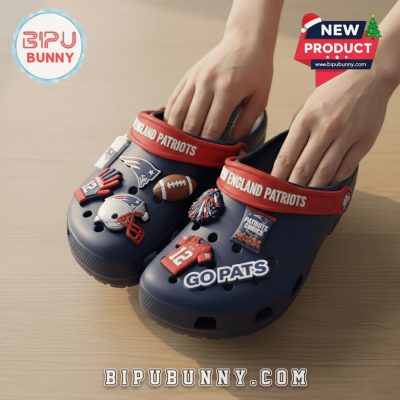 New England Patriots Football Crocs Clogs