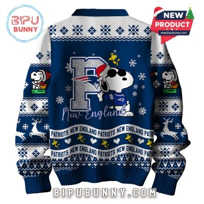 New England Patriots NFL Peanuts Snoopy Ugly Sweater 2025