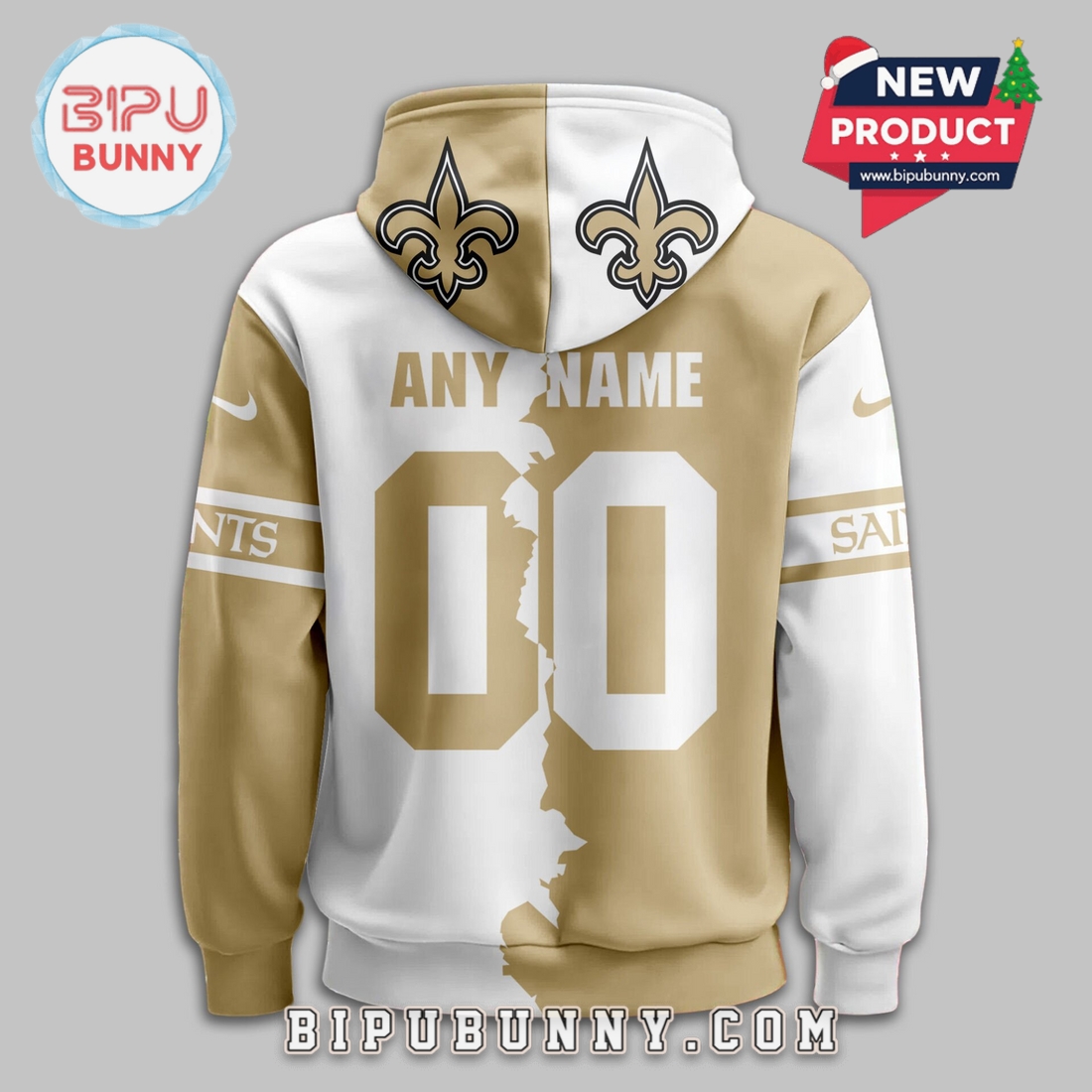 New Orleans Saints 2025 Victory Split Hoodie New Orleans Saints 2025 Victory Split Hoodie
