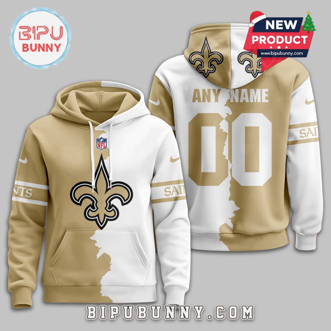 New Orleans Saints 2025 Victory Split Hoodie New Orleans Saints 2025 Victory Split Hoodie