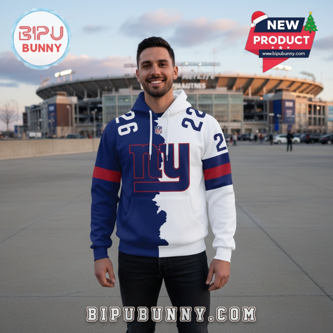 New York Giants 2025 NFL Home Mix Away Hoodie New York Giants 2025 NFL Home Mix Away Hoodie