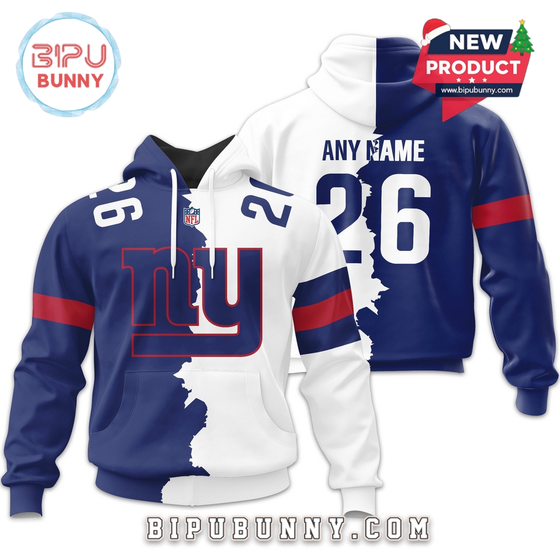 New York Giants 2025 NFL Home Mix Away Hoodie New York Giants 2025 NFL Home Mix Away Hoodie