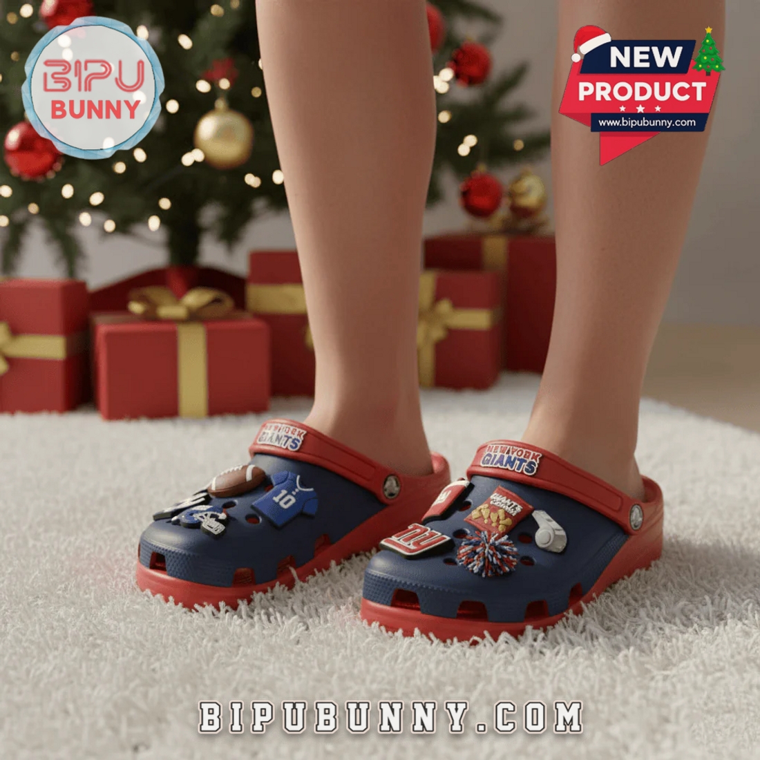 New York Giants Football Crocs Clogs New York Giants Football Crocs Clogs