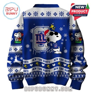 New York Giants NFL Peanuts Snoopy Ugly Sweater 2025