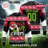 Chiefs ugly Christmas sweater with Grinch Drink Up front and custom back!