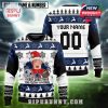 Dallas Cowboys ugly Christmas sweater with Home Alone character and stars.