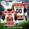 Chicago Bears ugly Christmas sweater with nostalgic movie and team details.