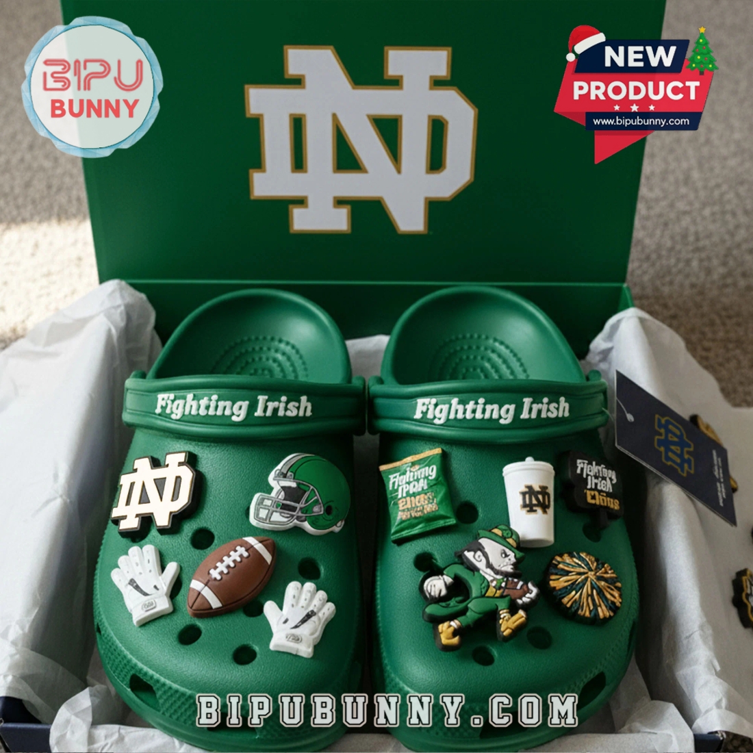 Notre Dame Fighting Irish Football Crocs Clogs Notre Dame Fighting Irish Football Crocs Clogs