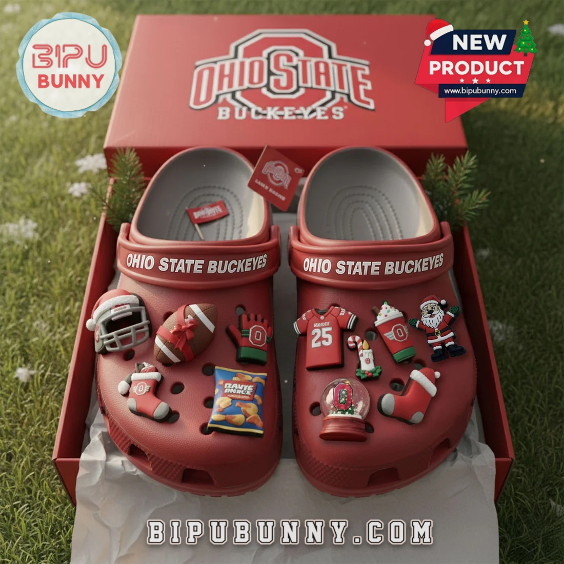 Ohio State Buckeyes 2025 Crocs Clogs Ohio State Buckeyes 2025 Crocs Clogs