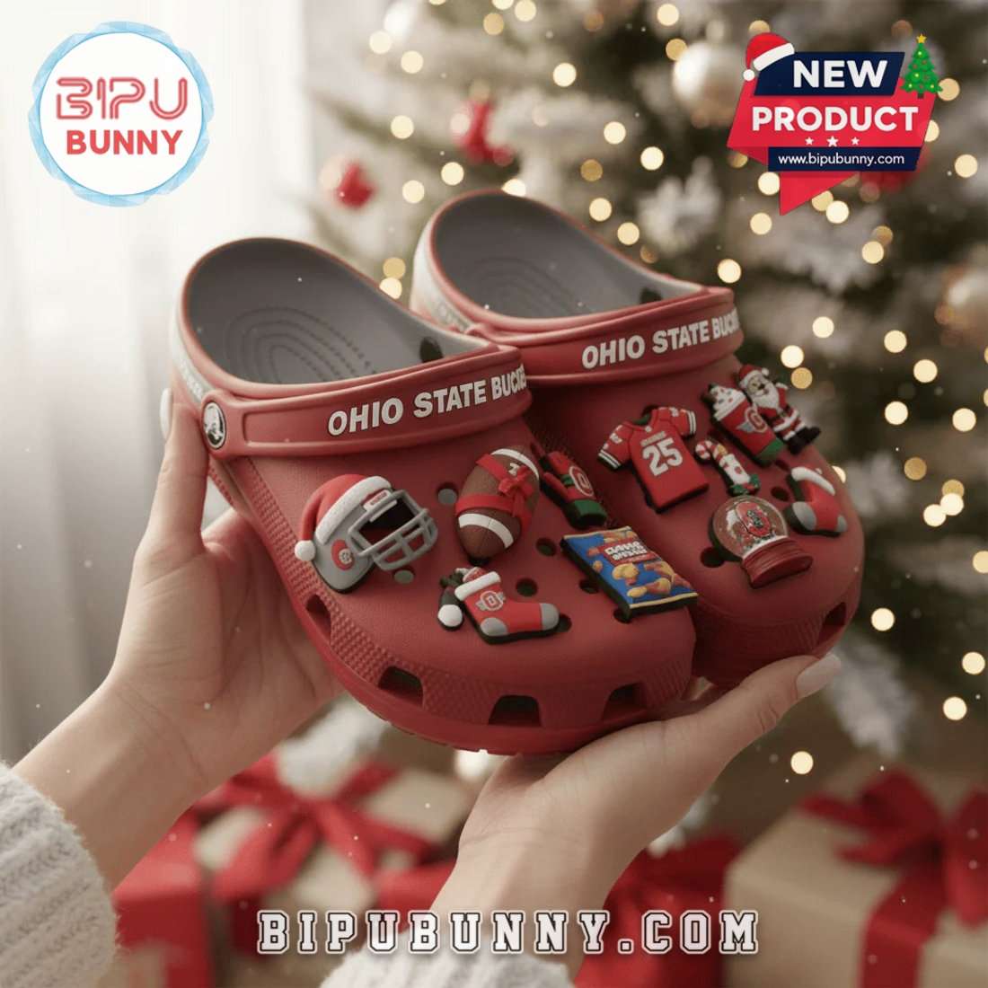 Ohio State Buckeyes 2025 Crocs Clogs Ohio State Buckeyes 2025 Crocs Clogs