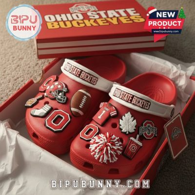 Ohio State Buckeyes Football Crocs Clogs