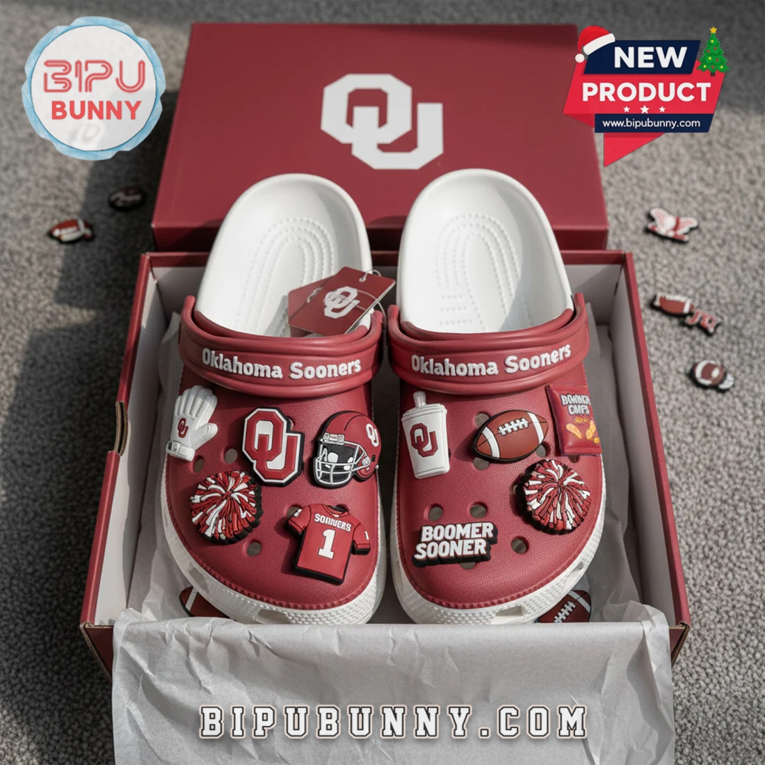 Oklahoma Sooners Football Crocs Clogs Oklahoma Sooners Football Crocs Clogs