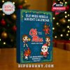 2025 Ole Miss Rebels calendar box featuring cheerleaders, players, Santa, and branded graphics in a cozy Christmas setting!