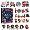 A colorful presentation of the 2025 Ole Miss Rebels Advent Calendar alongside its assorted festive decorations and mini figurines inspired by Ole Miss themes!