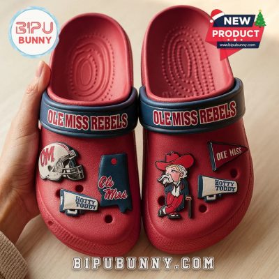 Ole Miss Rebels Football Crocs Clogs