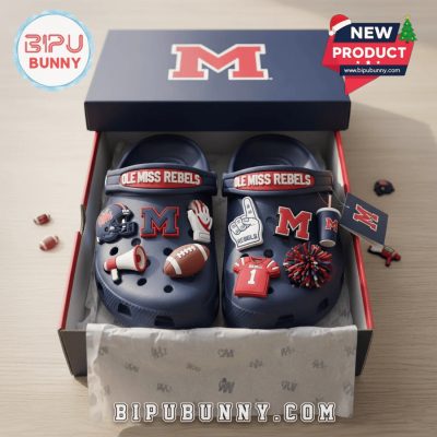 Ole Miss Rebels Football Crocs Crocband