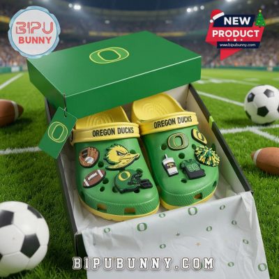 Oregon Ducks Football Crocs Clogs