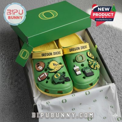 Oregon Ducks Football Crocs Clogs