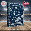 A close-up of the holiday advent calendar box branded for Penn State fans, featuring winter elements and the year 2025 prominently!