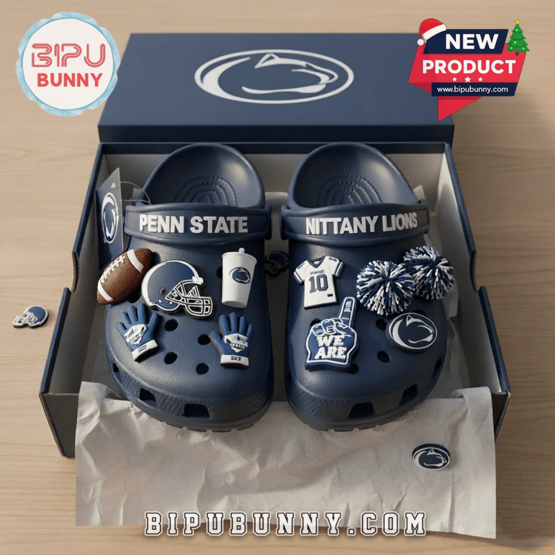 Penn State Nittany Lions Football Crocs Clogs Penn State Nittany Lions Football Crocs Clogs