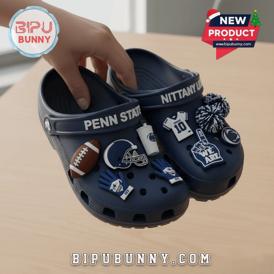 Penn State Nittany Lions Football Crocs Clogs Penn State Nittany Lions Football Crocs Clogs